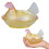 Glass Hen Candy Dish,Decorative Covered Candy- Glazed Color 4