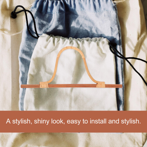 Poignées Sac Bois Khaki Accessoires DIY Dur Pratique 2
