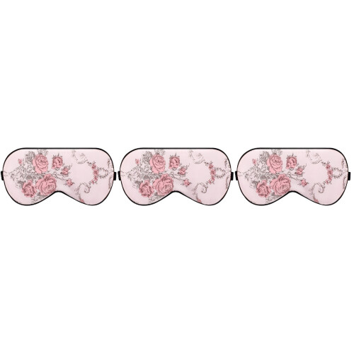 3Pcs Silk Sleep Eye Patch Pink Large Comfortable Light-Blocking Cover 1