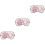 3Pcs Silk Sleep Eye Patch Pink Large Comfortable Light-Blocking Cover 3