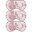 3Pcs Silk Sleep Eye Patch Pink Large Comfortable Light-Blocking Cover 6