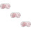 3Pcs Silk Sleep Eye Patch Pink Large Comfortable Light-Blocking Cover 7