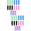 Déchets Petits Légers Résistants Multicolores 6