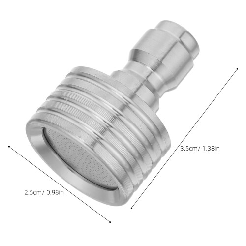 Durable Stainless Washer Gun Nozzle Silver 1