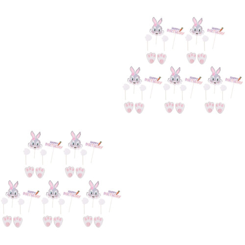 10Ensembles Toppers Papier Premium Décor Cupcake Et Gâteau 2