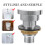Silver Urinal Replacement Nozzle Metal Spray Head Quiet Operation 6