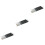 15Pièces Kit Nail Art Double Embout Noir Brosse Nylon 4