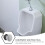 Metal Urinal Flush Nozzle with Water-Saving Sensor for Office Use 4