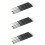 15Pièces Kit Nail Art Double Embout Noir Brosse Nylon 7