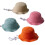 Pet Straw Hat With Wide Brims Drawstring Design For-Blue 2