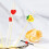 100Pcs Smooth Bamboos Appetizer Picks 12Cm Sturdy-1orange 5