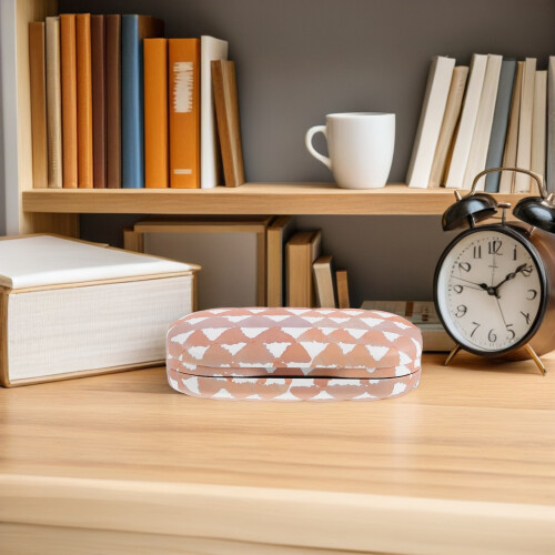 Orange Multi Compartment PU Eyewear Organizer Case for Travel Use 2