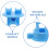 24Pcs Screw Tight Plastic Insulators for Electric Fence Posts Sky-Blue 4