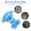 24Pcs Screw Tight Plastic Insulators for Electric Fence Posts Sky-Blue 5