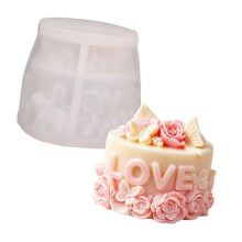 Moules à bougies en Silicone, gâteau en forme de cœur, pour
