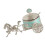Alloy Spices Canister With Classical Carriage Engravings-Blue 1