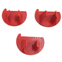 Sewing Needle Gauge Measuring Tool Craft Of PET Plastic For-Red