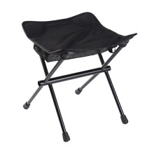 Sammenleggbar fotstøtte i aluminium for campingstoler