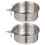 Parrot feed cup stainless steel 2 sets 1