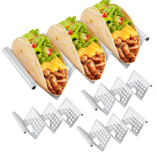 Taco-Halter-Set aus Edelstahl, 4er-Set