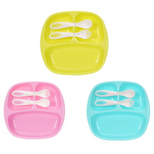 Limei baby feeding set silicone bibs spoons fork cup 3 pcs
