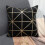 Black Polyester Throw Pillow 45x45cm 1