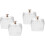 Glassockerburk med lock – 9x9x7,5 cm 1