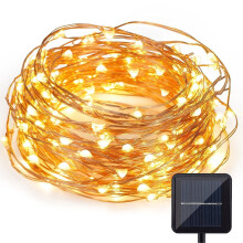 Solar Fairy Lights Outdoor Waterproof 33ft 100 LED