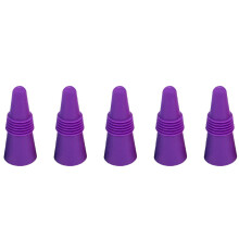 Tapones de silicona reutilizables para botellas de vino (5 unidades)