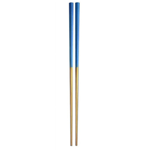 Palillos reutilizables de acero inoxidable (1 par)