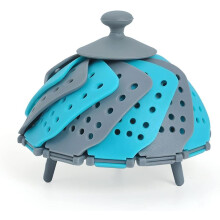 Panier vapeur pliable en silicone Lotus