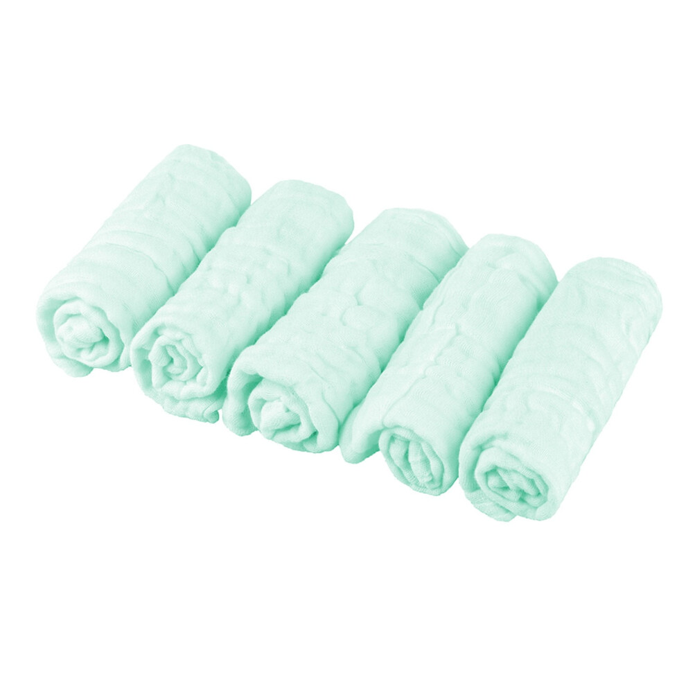 Organic Cotton Baby Muslin Washcloths 5-Pack