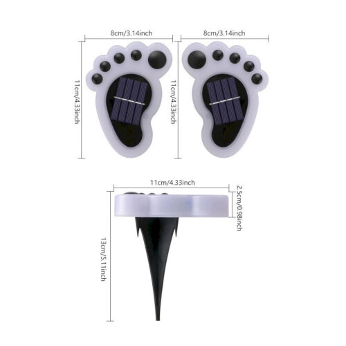 MOQIN Solar Paw Print Ground Lights (2 Pack) 2