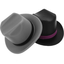 Rolha de vinho de silicone em formato de chapéu (pacote com 2)