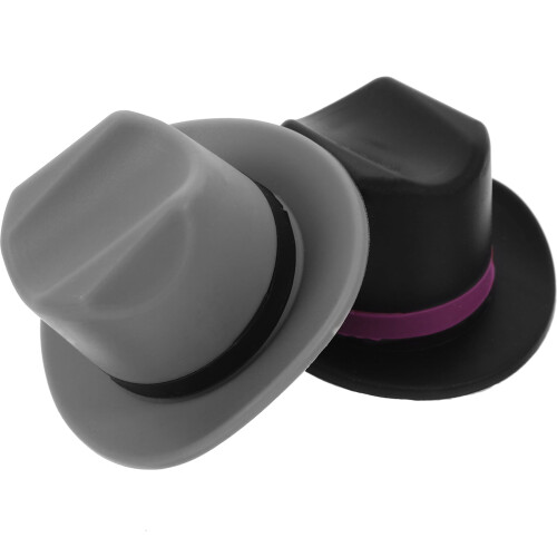 Dop de vin din silicon în formă de pălărie, pachet de 2