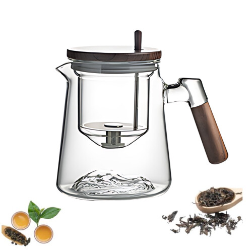 Glass Teapot with Press Filter, 850ml