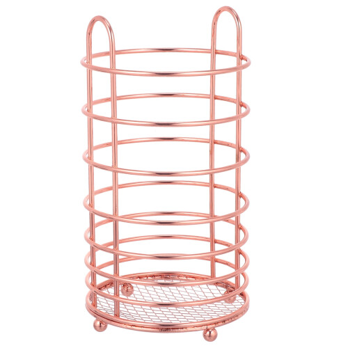 Opbevaringsspand i rustfrit stål, lyserød, 20,5 cm