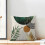 Capas de Almofada Boho Folhas Tropicais Verde e Douradas 40x40cm (Conjunto de 2) 2
