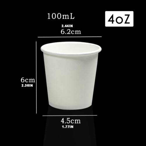 Black Ciguita Disposable Paper Cups 4 oz 50 Pack 2