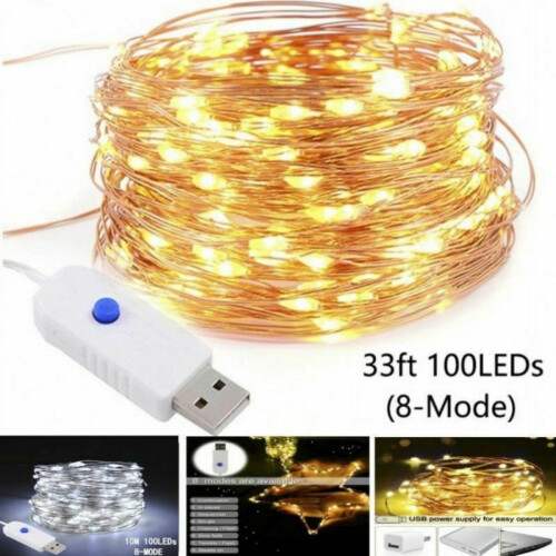 LED Fairy String Lights 6.6FT 20 LED 8 Modes Waterproof 2