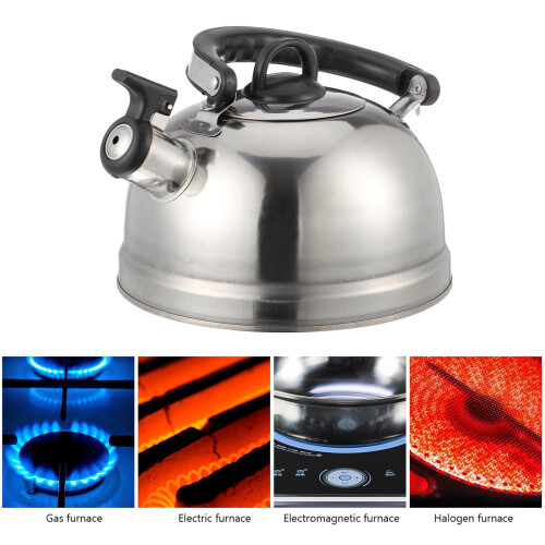 Bouilloire sifflante en acier inoxydable pour utilisation sur la cuisinière 2