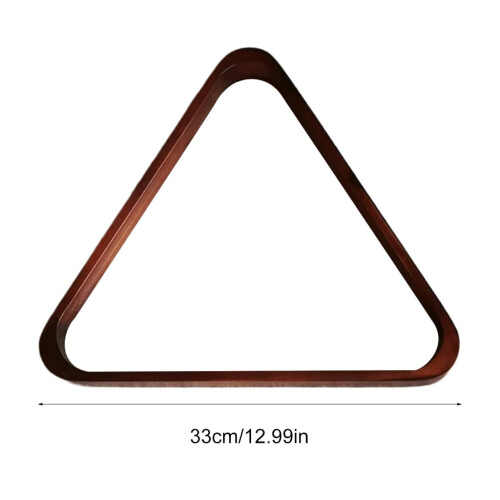 Wooden Triangle Pool Ball Rack 1
