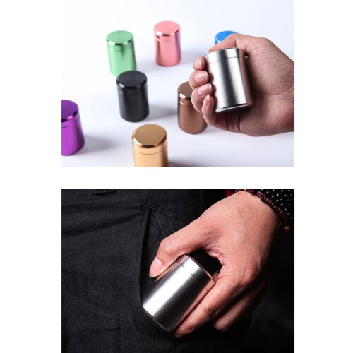 Teedose aus Metall mit luftdichtem Deckel 1
