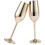 Flûte da champagne in oro spazzolato, 6 pezzi 5