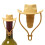 Silikoneprop til kakifarvet cowboyhat, 1 stk. 2