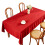 Stylish Decorative Table Protectors Water-140*140cm Red 1