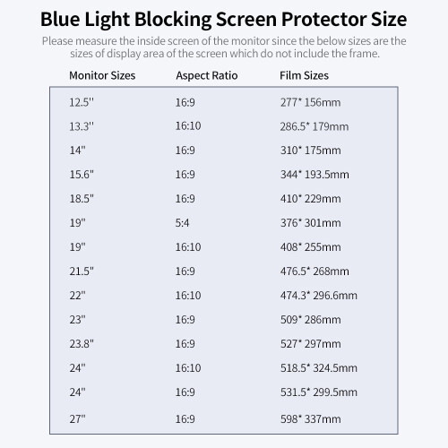 Blaulichtfilter-Displayschutzfolie für 15,6"-Laptops 2