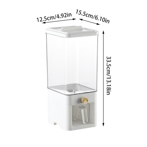 Food Storage Box Plastic Cereal Container 3.75L with Lid 1