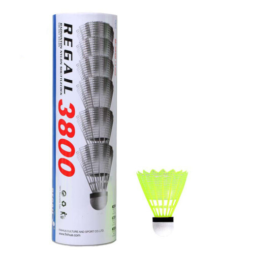 Badmintonbollar i nylon – 6-pack 1