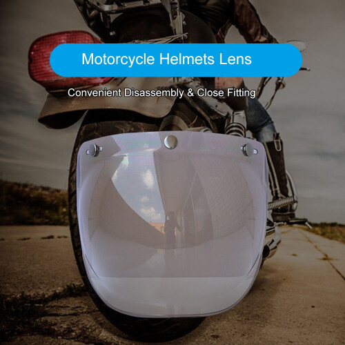 Motorcykel bubbelvisirlins för 3-snap-hjälmar 2